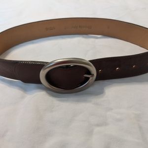 Brown Leather Women's Belt